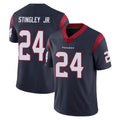 Rebec H.Texans #24 Derek Stingley Jr. Player Navy Pro Line Pullover Hoodie Limited Game Stitched Jerseys