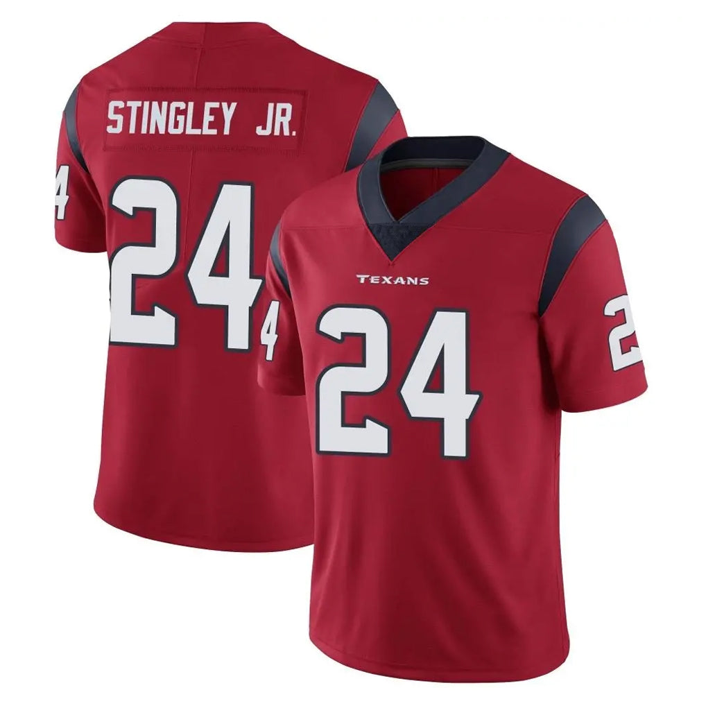 Rebec H.Texans #24 Derek Stingley Jr. Player Red Limited Vapor Untouchable Home Game Stitched Jerseys