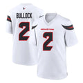 Rebec H.Texans #2 Calen Bullock Player White Home Game Stitched Jerseys