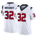 Rebec H.Texans #32 David Montgomery Player White Limited Vapor F.U.S.E. Home Game Stitched Jerseys