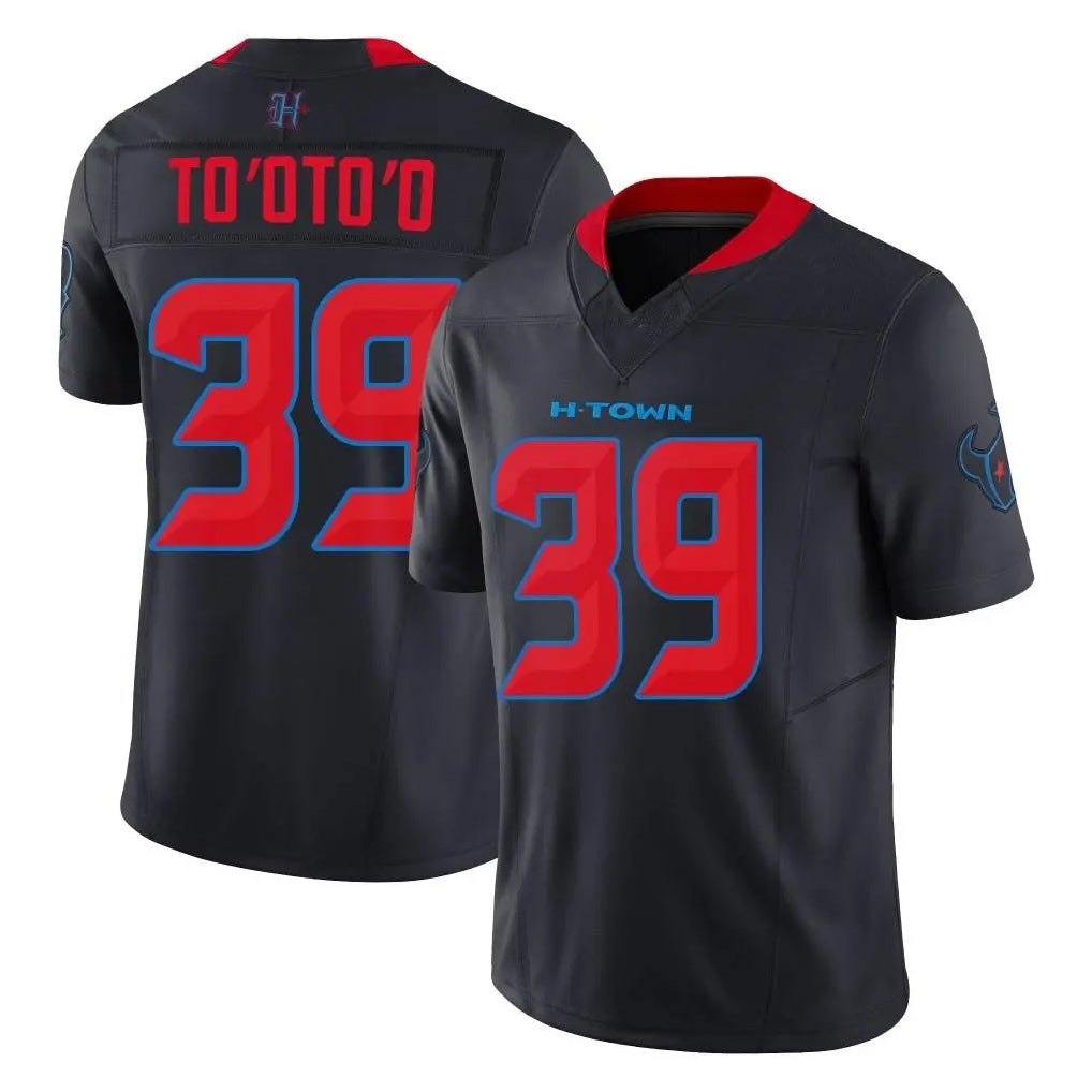 Rebec H.Texans #39 Henry To'oTo'o Player Navy Limited 2nd Alternate Vapor F.U.S.E. Home Game Stitched Jerseys