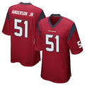 Rebec H.Texans #51 Will Anderson Jr. Player Red Home Game Stitched Jerseys