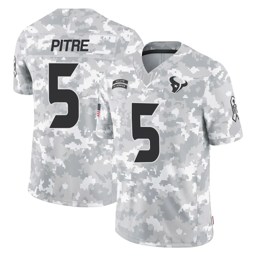 Rebec H.Texans #5 Jalen Pitre Player Arctic Camo Salute To Service Limited Game Stitched Jerseys