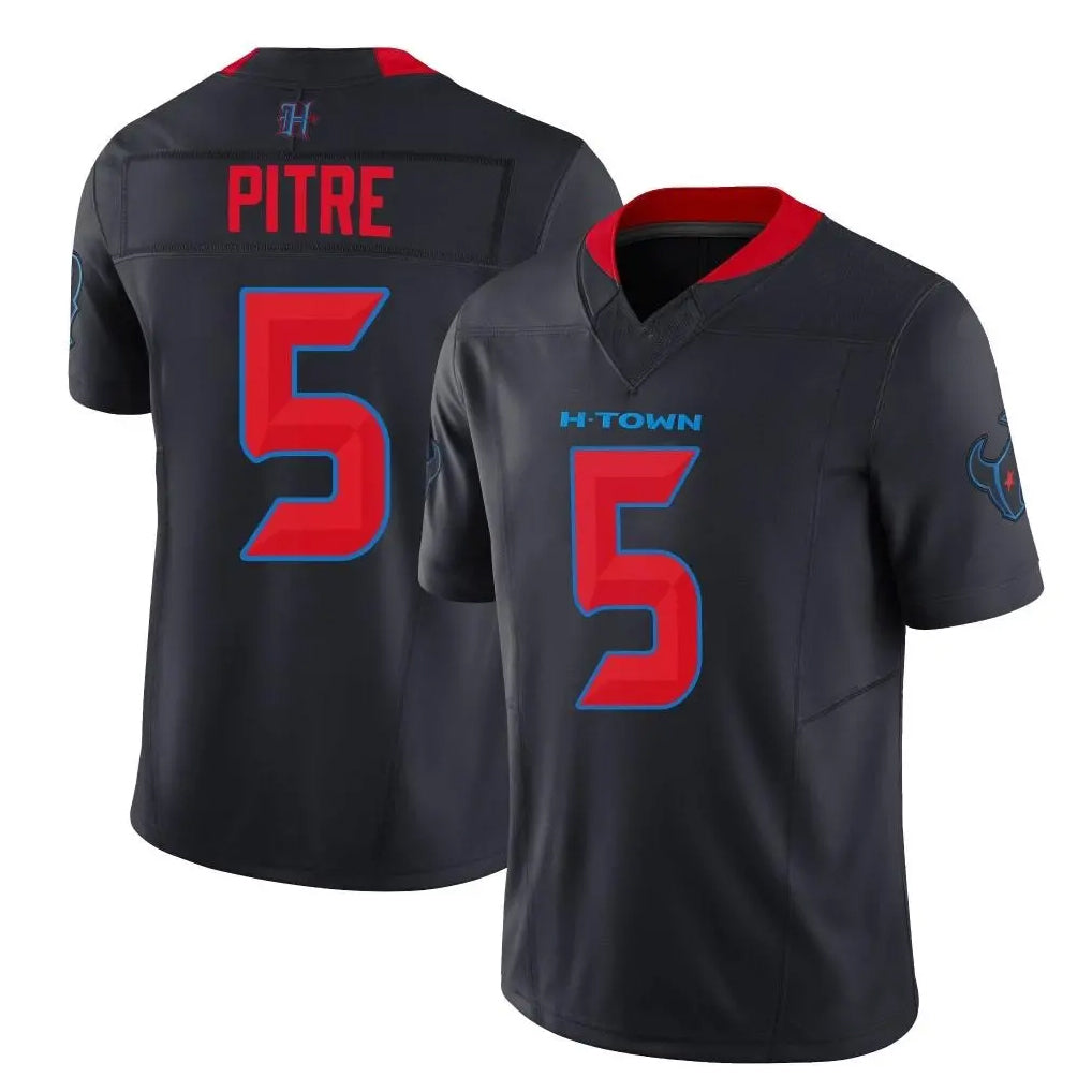 Rebec H.Texans #5 Jalen Pitre Player Navy Limited 2nd Alternate Vapor F.U.S.E. Home Game Stitched Jerseys