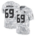 Rebec H.Texans #69 Ed Ingram Player Arctic Camo Salute To Service Limited Game Stitched Jerseys