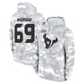 Rebec H.Texans #69 Ed Ingram Player Arctic Camo Salute to Service Hoodies Limited Game Stitched Jerseys