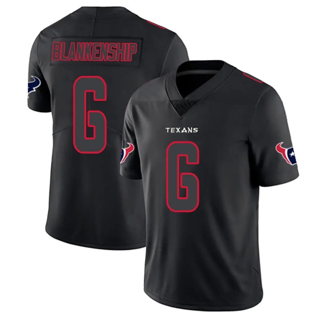 Rebec H.Texans #6 Reed Blankenship Player Black Impact Limited Game Stitched Jerseys