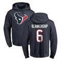 Rebec H.Texans #6 Reed Blankenship Player Navy Pro Line Pullover Hoodie Limited Game Stitched Jerseys