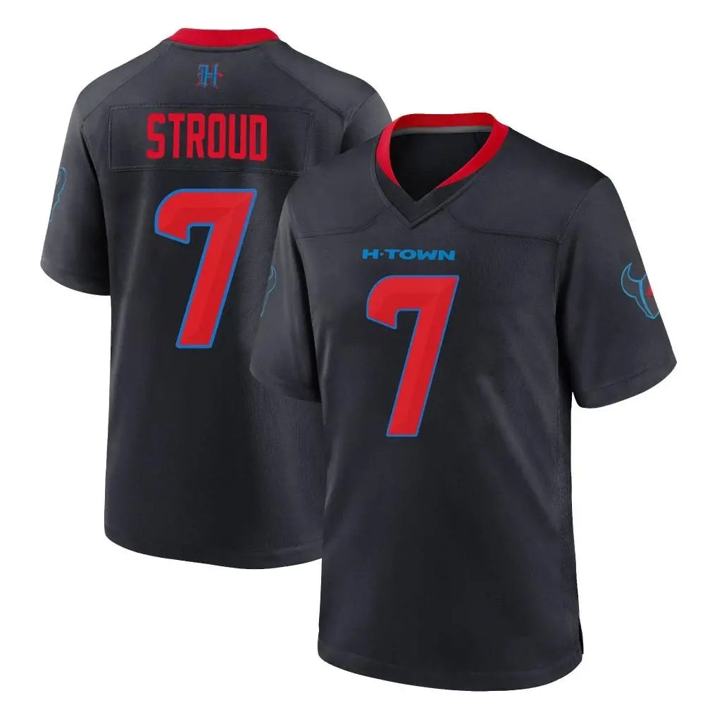 Rebec H.Texans #7 CJ Stroud Player Navy 2nd Alternate Home Game Stitched Jerseys