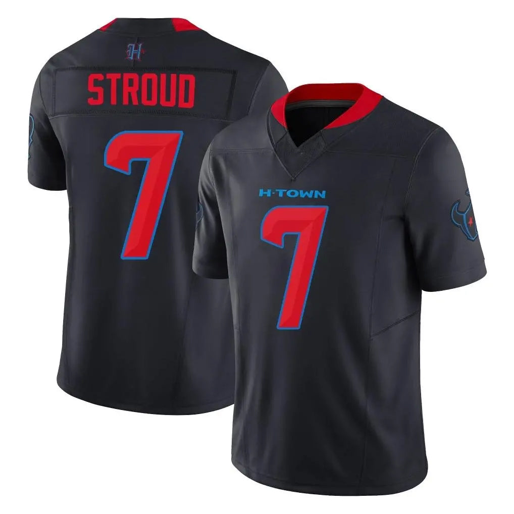 Rebec H.Texans #7 CJ Stroud Player Navy Limited 2nd Alternate Vapor F.U.S.E. Home Game Stitched Jerseys