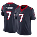 Rebec H.Texans #7 CJ Stroud Player Navy Limited Alternate Vapor F.U.S.E. Home Game Stitched Jerseys