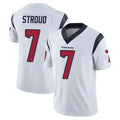 Rebec H.Texans #7 CJ Stroud Player White Limited Vapor Untouchable Home Game Stitched Jerseys