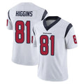 Rebec H.Texans #81 Jayden Higgins Player White Limited Vapor Untouchable Home Game Stitched Jerseys