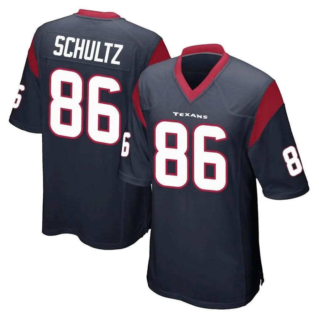 Rebec H.Texans #86 Dalton Schultz Player Navy Home Game Stitched Jerseys