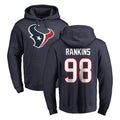 Rebec H.Texans #98 Sheldon Rankins Player Navy Pro Line Pullover Hoodie Limited Game Stitched Jerseys