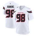 Rebec H.Texans #98 Sheldon Rankins Player White Home Game Stitched Jerseys