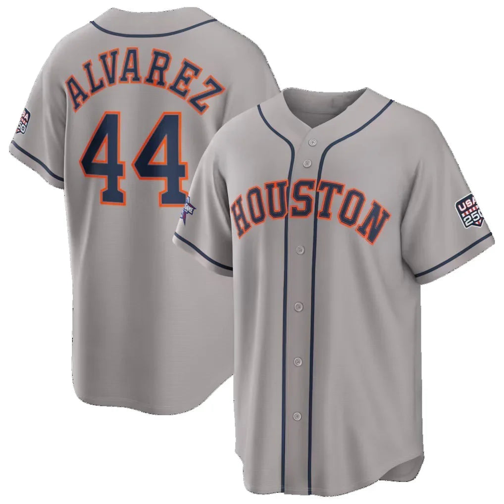 H.Astros #44 Yordan Alvarez 2026 All-Star Game Gray Rebec Replica Baseball Stitched Jerseys
