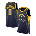 Rebec I.Pacers #0 Tyrese Haliburton Navy Swingman Jerseys - Icon Edition