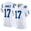 Rebec IN.Colts #17 Daniel Jones Player White Limited Vapor F.U.S.E. Home Game Stitched Jerseys