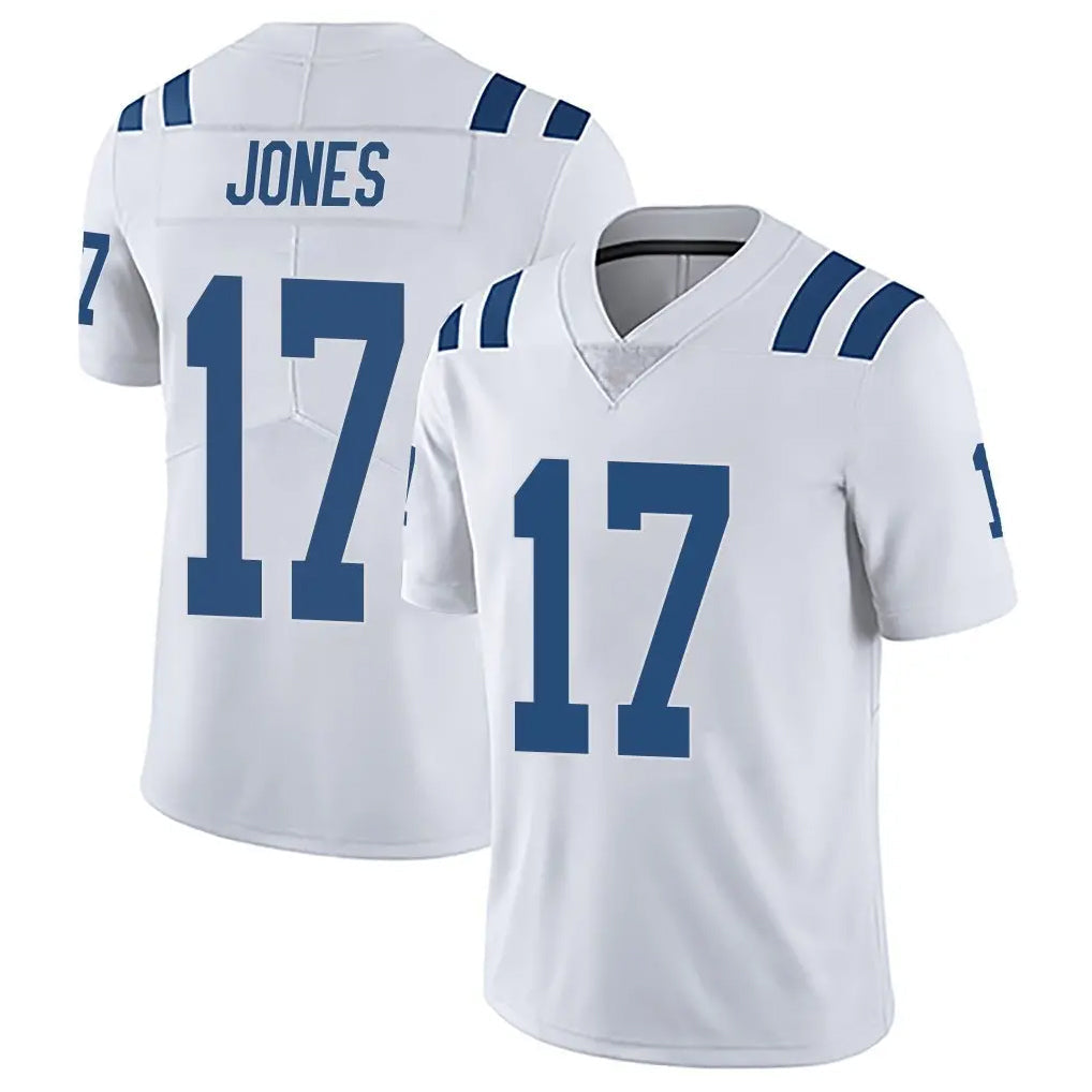 Rebec IN.Colts #17 Daniel Jones Player White Limited Vapor Untouchable Home Game Stitched Jerseys