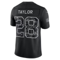 Rebec  IN.Colts #28 Jonathan Taylor Black 2026 Salute to Service Stitched Limited Jersey