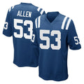 Rebec IN.Colts #53 CJ Allen Player Royal Home Game Stitched Jerseys