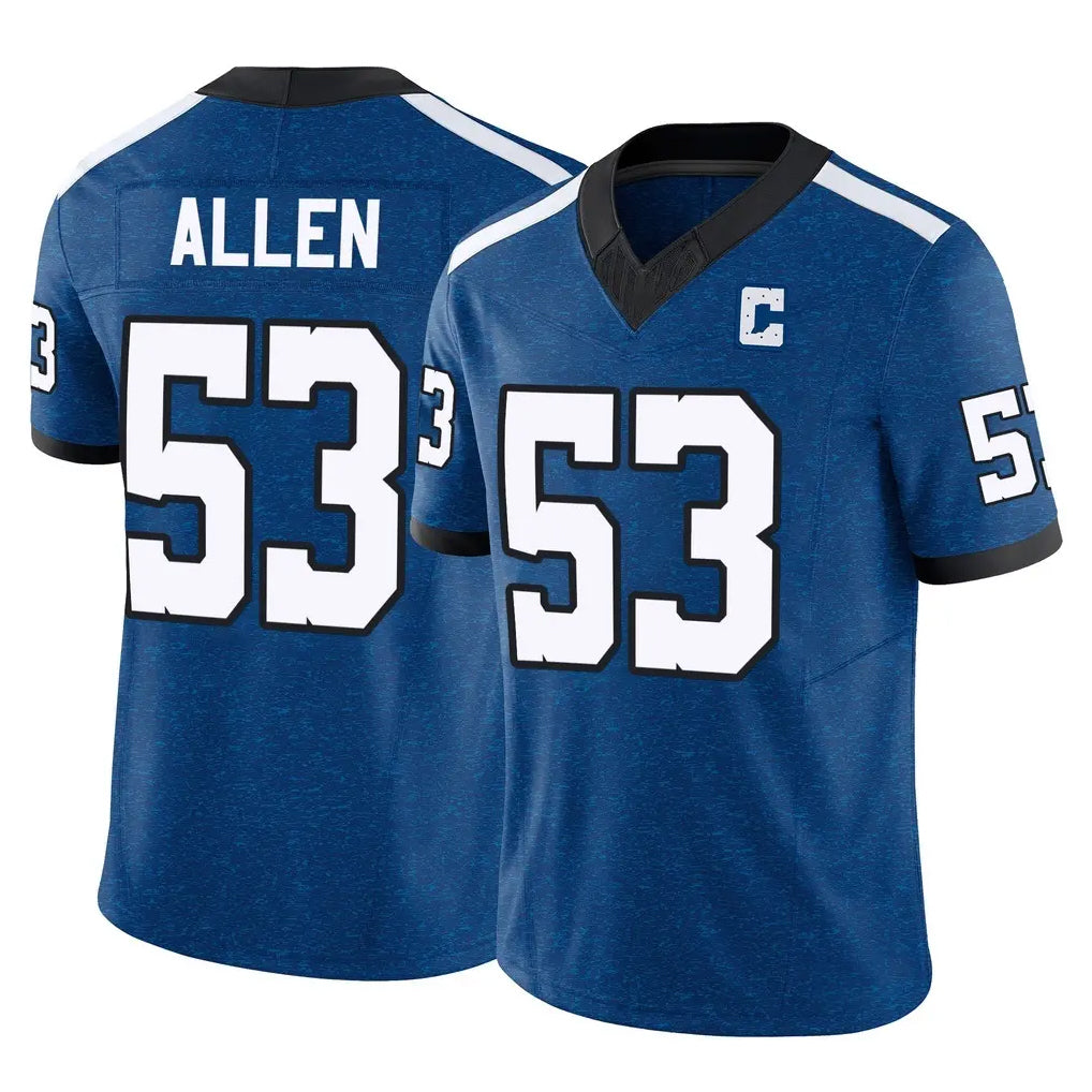 Rebec IN.Colts #53 CJ Allen Player Royal Limited Indiana Nights Alternate Vapor F.U.S.E. Home Game Stitched Jerseys