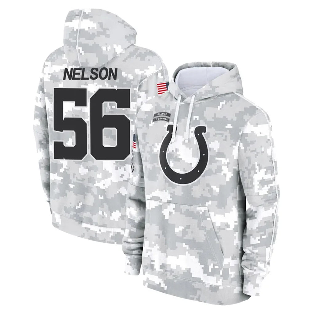Rebec IN.Colts #56 Quenton Nelson Player Arctic Camo Salute to Service Hoodies Limited Game Stitched Jerseys