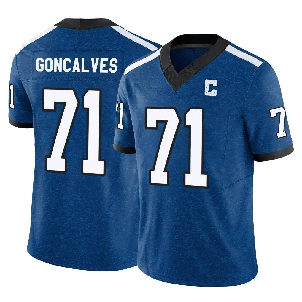 Rebec IN.Colts #71 Matt Goncalves Player Royal Limited Indiana Nights Alternate Vapor F.U.S.E. Home Game Stitched Jerseys