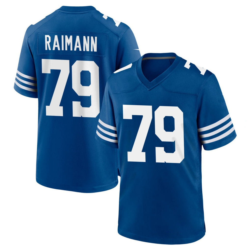 Rebec IN.Colts #79 Bernhard Raimann Player Royal Limited Home Game Stitched Jerseys
