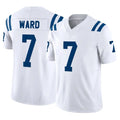 Rebec IN.Colts #7 Charvarius Ward Sr. Player White Limited Vapor F.U.S.E. Home Game Stitched Jerseys