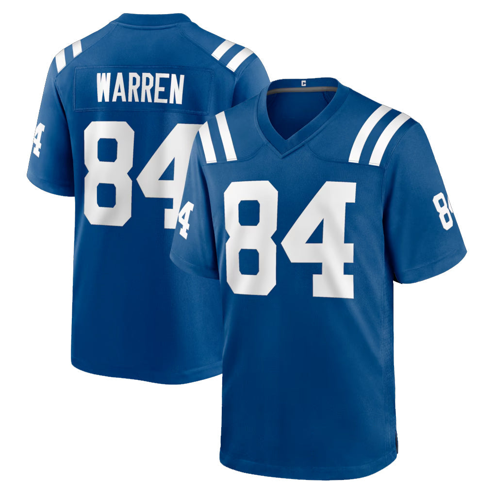 Rebec IN.Colts #84 Tyler Warren Player Royal Home Game Stitched Jerseys