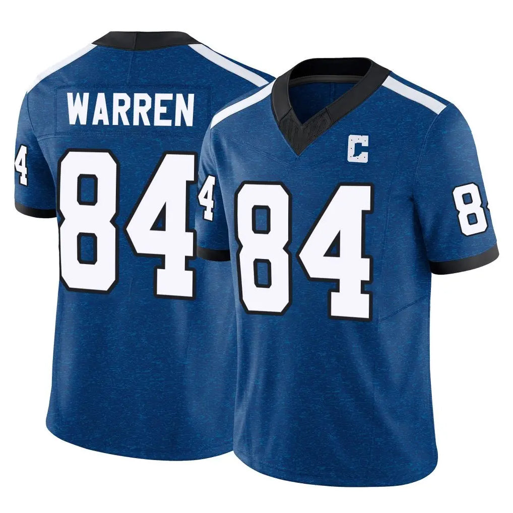 Rebec IN.Colts #84 Tyler Warren Player Royal Limited Indiana Nights Alternate Vapor F.U.S.E. Home Game Stitched Jerseys