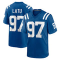 Rebec IN.Colts #97 Laiatu Latu Player Royal Home Game Stitched Jerseys