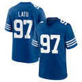 Rebec IN.Colts #97 Laiatu Latu Player Royal Limited Home Game Stitched Jerseys