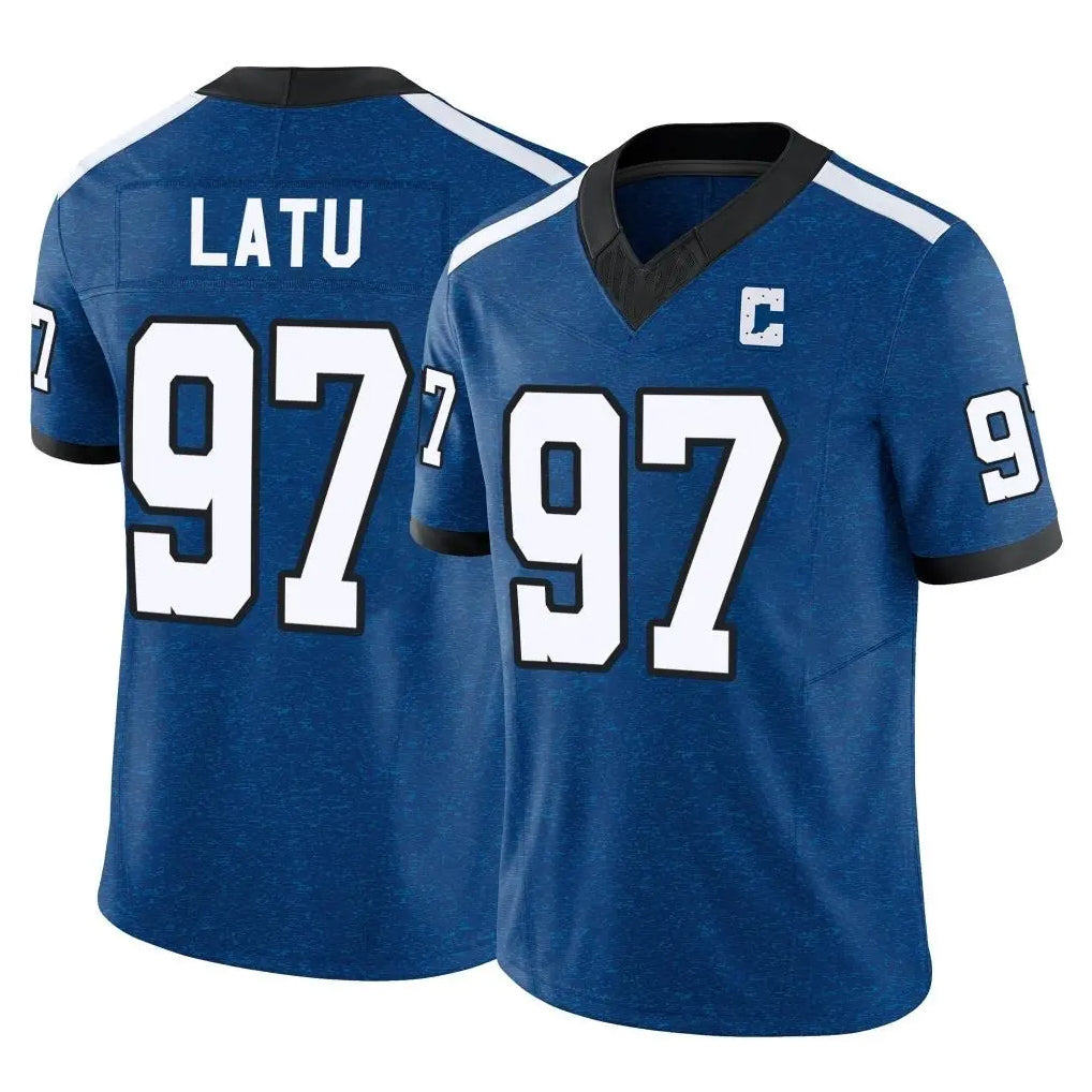 Rebec IN.Colts #97 Laiatu Latu Player Royal Limited Indiana Nights Alternate Vapor F.U.S.E. Home Game Stitched Jerseys