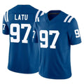Rebec IN.Colts #97 Laiatu Latu Player Royal Limited Vapor F.U.S.E. Home Game Stitched Jerseys