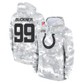 Rebec IN.Colts #99 DeForest Buckner Player Arctic Camo Salute to Service Hoodies Limited Game Stitched Jerseys