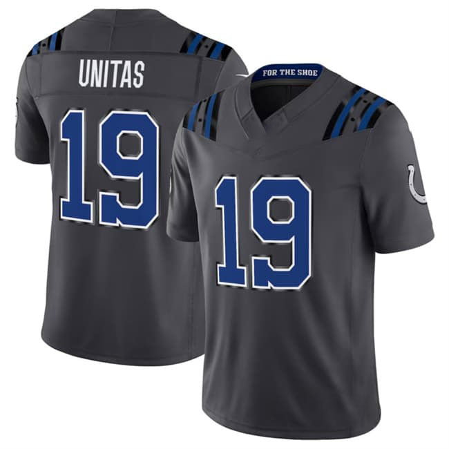 Rebec IN.Colts #19 Johnny Unitas Dark Gray 2026 F.U.S.E. Rivalries Collection Limited Football Stitched Jersey