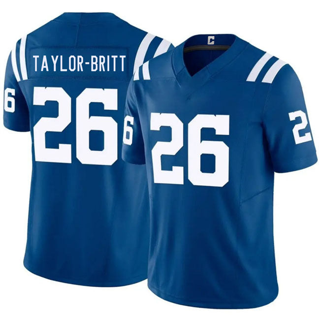 Rebec IN.Colts #26 Cam Taylor-Britt Blue 2026 F.U.S.E. Vapor Limited Football Stitched Jersey