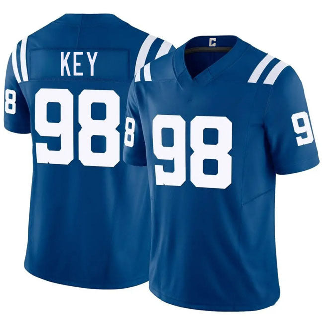 Rebec IN.Colts #98 Arden Key Blue 2026 F.U.S.E. Vapor Limited Football Stitched Jersey
