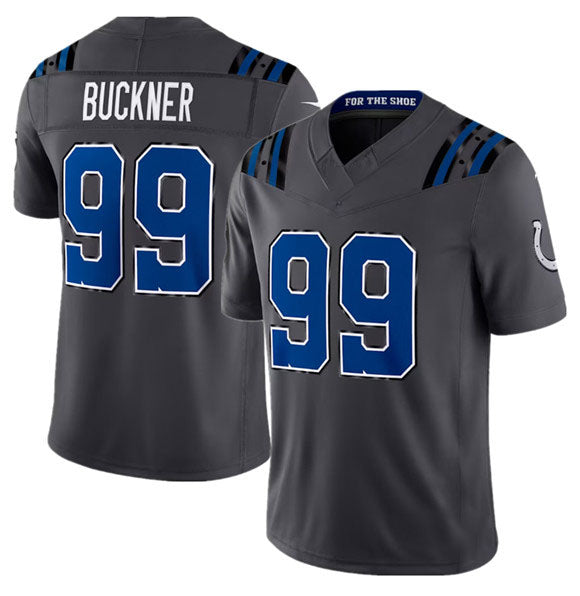 Rebec IN.Colts #99 DeForest Buckner Dark Gray 2026 F.U.S.E. Rivalries Collection Limited Football Stitched Jersey