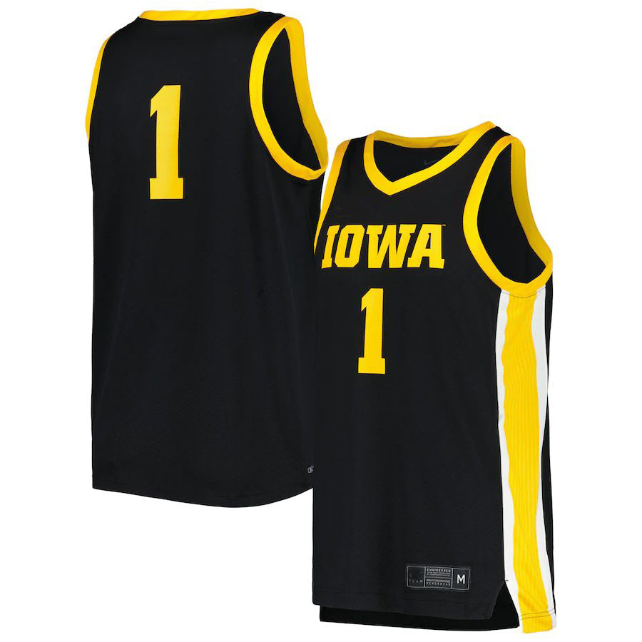 Rebec #1 I.Hawkeyes Replica Jersey  Black Stitched American College Jerseys