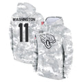 Rebec J.Jaguars #11 Parker Washington Player Arctic Camo Salute to Service Hoodies Limited Game Stitched Jerseys