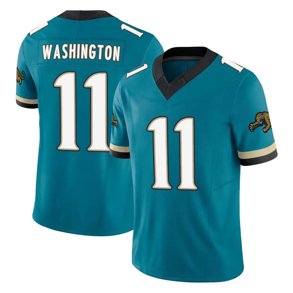 Rebec J.Jaguars #11 Parker Washington Player Teal Prowler Throwback Vapor F.U.S.E. Limited Home Game Stitched Jerseys
