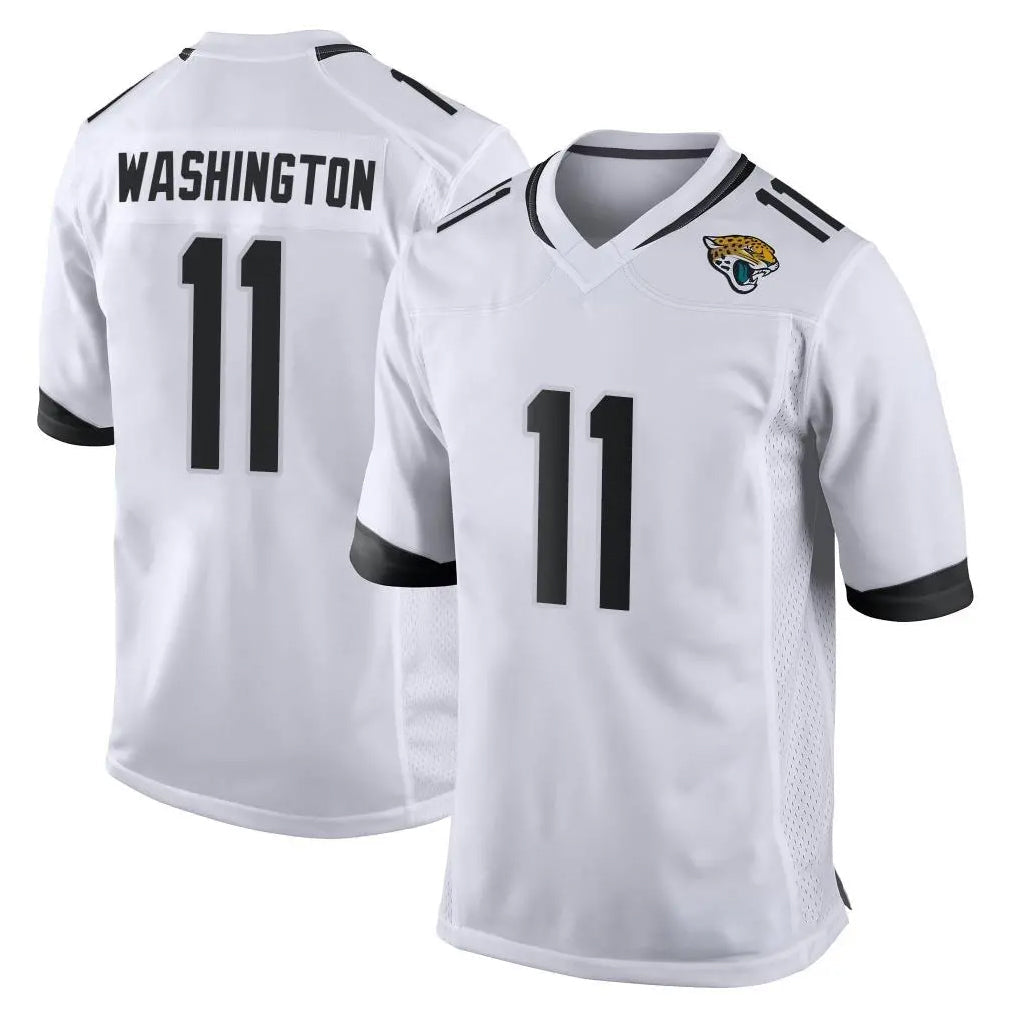 Rebec J.Jaguars #11 Parker Washington Player White Home Game Stitched Jerseys