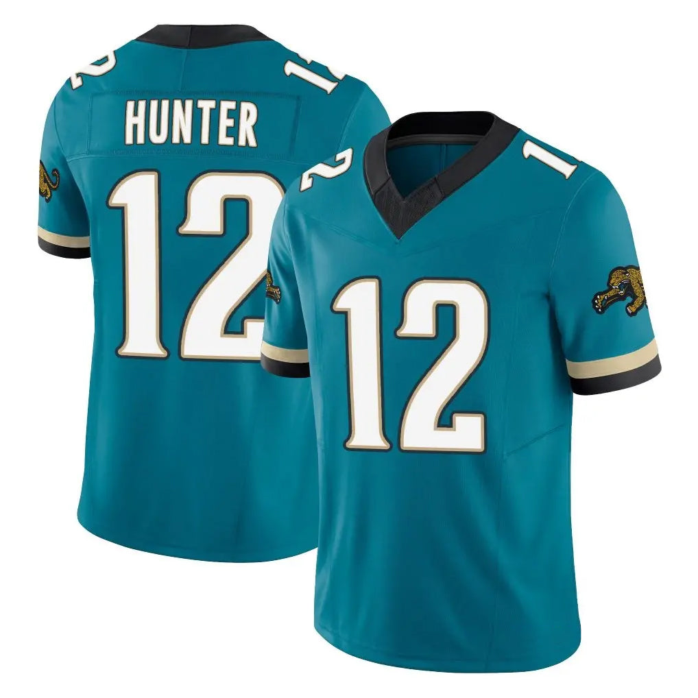 Rebec J.Jaguars #12 Travis Hunter Player Teal Prowler Throwback Vapor F.U.S.E. Limited Home Game Stitched Jerseys