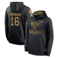 Rebec J.Jaguars #16 Trevor Lawrence Player Black Salute to Service Hoodies Limited Game Stitched Jerseys