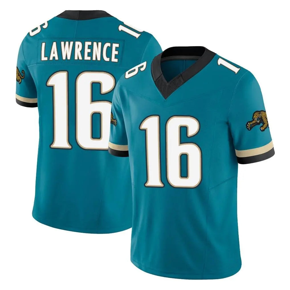 Rebec J.Jaguars #16 Trevor Lawrence Player Teal Prowler Throwback Vapor F.U.S.E. Limited Home Game Stitched Jerseys