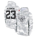 Rebec J.Jaguars #23 Foyesade Oluokun Player Arctic Camo Salute to Service Hoodies Limited Game Stitched Jerseys